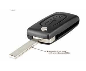 2 Tasten Fernbedienung Schlüssel Gehäuse für Peugeot 308 307 207 206 407...