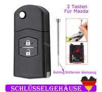 2 Tasten Klapp Schlüssel Ersatz Gehäuse Für Mazda 2 3 5 6 CX-7 RX-8 MX-5 CX-9