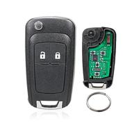 2 Tasten Klapp Schlüssel Fernbedienung für Opel Insignia Vauxhall Astra j Meriva Zafira Movano Mokka Adam (433MHz ID46 Chip) (2 Tasten)