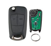 2 Tasten Klapp Schlüssel Fernbedienung für Vauxhall Corsa D Meriva B (433MHz PCF7941 Chip) (Delphi-System)