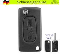 2 Tasten Klapp Schlüssel Gehäuse Fernbedienung für Citroen Peugeot VA2 CE0536