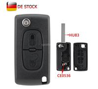 2 Tasten Klapp Schlüssel Gehäuse für Peugeot 207 307 308 5008 Citroen C2 C3 C4