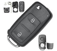 2 Tasten Klapp Schlüssel Gehäuse für VW Amarok T5 T6 Rohling HU66 ab 2012