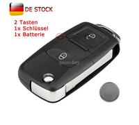 2 Tasten Klapp Schlüssel Gehäuse Für VW Golf 4 Polo 9n T5 Transporter Seat Skoda