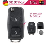 2 Tasten Klapp Schlüssel Gehäuse Für VW Seat Skoda Golf 4 IV Bora Polo T5 Sharan