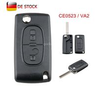 2 Tasten Klapp Schlüssel Gehäuse VA2 CE0523 für Peugeot 207 307 308 807 5008