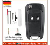 2 Tasten Klappschlüssel Gehäuse für Opel Astra J Insignia Corsa E Meriva Cascada