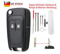 2 Tasten Klappschlüssel Gehäuse Rohling für Opel Astra J Insignia Mokka Zafira C