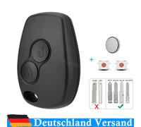 2 Tasten Schlüssel Gehäuse Batterie Mikrotaster für Renault Kangoo Clio Dacia