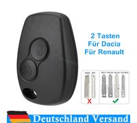 2 Tasten Schlüssel Gehäuse für Dacia Duster Sandero Logan Renault Kangoo Clio