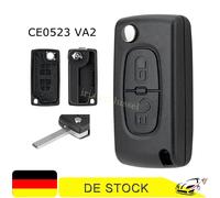 2 Tasten Schlüssel Gehäuse VA2 für Peugeot 207 307 407 Partner Citroen C2 C3 C4