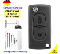2 Tasten Schlüssel Gehäuse VA2 Für Peugeot Partner Citroen Berlingo C2 C3 DS3