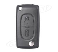2 Tasten Schlüssel Hülle Autoschlüssel Gehäuse Cover für PEUGEOT 207 307 308