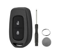 2-TastenAuto Fernbedienungsschlüssel für Renault Trafic Dacia Duster Logan Dacia Schlüssel Gehäuse mit Schraubendreher Schlüsselring mit CR2032 Batterie