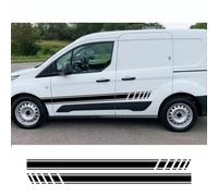 2-teilige Seitenaufkleber für Autotüren, für Ford Transit Connect Camper Van Line Graphics Styling Vinyl Dekor Aufkleber Auto-Tuning-Zubehör