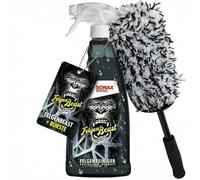 2 teiliges Felgenreinigungs-Set: Sonax Felgenbeast 1000ml und Craft-Equip Microfaser-Felgenbürste 51cm - zur schonenden Reinigung von Alufelgen oder Stahlfelgen