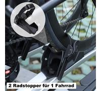 2-tlg Radstopper für breite Reifen bis 2,35 Zoll für Fahrradträger für 1 Fahrrad