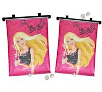 2 TLG. Set Sonnenschutz Barbie für Fenster und Auto - Seitenscheibe Sonnenblende Kinder Mädchen Puppe Sonnenschutzrollo - Sonnenrollo Fensterschutz Rollos