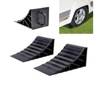 2 Unterlegkeile Anhänger PKW Wohnmobil Bremsklotz Bremskeil Hemmschuhe Keil Neu