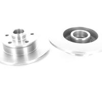 2 Voll Bremsscheiben Hinten für VW Golf, Passat 1.8-2.8 5 LOCH Felge 226mm