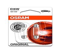 2 x 6418-02B OSRAM-ORIGINAL-LINE-Glühbirnen, C5W (239), 5 W, 12 V, klar
