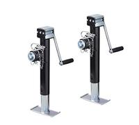 2 x Abstellstützen Anhänger ausdrehbar Ausdrehstütze Baggerstütze Stützfuss Wohnwagen