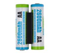 2 x Akku kompatibel mit Garmin 010-11874-00 - NI-MH 2600mAh 1.2V - für Approach G3, G5, Astro 320, 430 Handheld, Dakota 10, 20, eTrex 10, 20, 20x