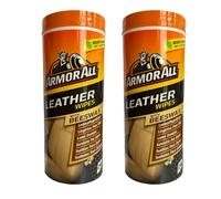 2 x Armor All Lederpflegetücher - 24 Stück Runddose