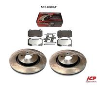 2 X Bremsscheibe Vorne 360mm + Keramik Bremsbeläge für Jeep Grand Cherokee Wk