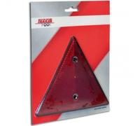 2 x Dreieckrückstrahler Katzenauge, rot zum Schrauben 160x140mm Lochabstand 70mm