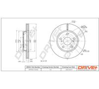 2 x Drve+ DP1010.11.0542 Bremsscheibe für TOYOTA