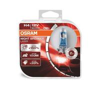 OSRAM NIGHT BREAKER LASER H4, +150% mehr Helligkeit, Halogen-Scheinwerferlampe, 64193NL-HCB, 12V PKW, Duo Box (2 Lampen)