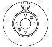 2 x JURID 562268JC Bremsscheibe für DACIA,LADA,MOSKVICH,NISSAN,RENAULT