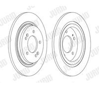 2x JURID Bremsscheibe 563182JC Schachtel JC für HYUNDAI i30 PDE PD PDEN FASTBACK