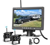 2 x Kabellose Rückfahrkamera LKW + Funk Monitor Rückfahrsystem Drahtlos 12V 24V