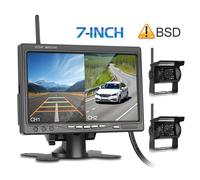 2 x Kabellose Rückfahrkamera LKW + Funk Monitor Rückfahrsystem Drahtlos 12V 24V