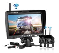 2 x Kabellose Rückfahrkamera LKW + Funk Monitor Rückfahrsystem Drahtlos 12V 24V
