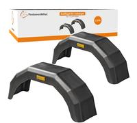 2 x Kotflügel für Anhänger, mit Reflektor, geeignet für 13 Zoll Räder, elastisch, stoßfest, UV-beständig, für zb. Anhänger, Pferdeanhänger