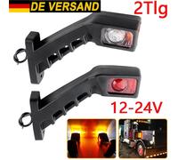 2 x LED 12V LKW Begrenzungsleuchten Positionsleuchten Anhänger Gelb Rot Weiß Neu