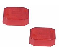 2 x Lichtscheibe Aspöck Flexipoint 1 rot - Ersatzglas (5.46€/1Stk)