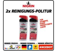 2 x NIGRIN Hartwachs-Politur, poliert schonend, reinigt porentief, farbauffrisch