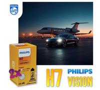 2 x PHILIPS H7 Vision +30% Licht Auto Lampe Birne 12V 55W PX26d Halogen ECE OEM