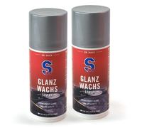 2 X S100 Glanz-Wachs Spray Politur Verkleidung Kunststoff Chrom