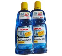 2 x SONAX AntiFrost&KlarSicht Konzentrat 1l, Frostschutz, Enteiser, Reiniger