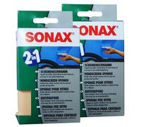 SONAX ScheibenSchwamm SB Packung - Scheibenreinigung für optimales Blickfeld, Glasklar & Streifenfre