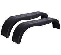 2 X Tandem Anhänger Kotflügel aus Kunststoff 13" Kotflügel schwarz Doppelachse Trailer Karosserie Radkappen Neu