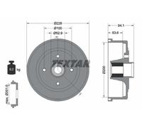 TEXTAR Bremstrommel 94041100 für Opel Vaughall