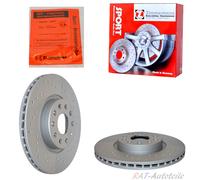 2 x Zimmermann Bremsscheiben SPORT VW SCIROCCO (137, 138) 1.4 TSI 118KW 160 PS