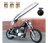 20" Auspuff Endtopf Schalldämpfer Turn Out für Suzuki Savage LS650 Boulevard S40