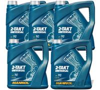8 (2x4) Liter MANNOL 2-Takt Universal - mineralisches Mischöl / Motoröl